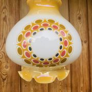 Suspension opaline vintage 70