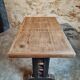 Antique oak bistro table – France, 1920s
