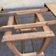 Art Deco extendable dining table with a central pedestal, stripped, made of solid oak 193.