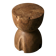 PIA stool in hand-carved solid recycled teak
