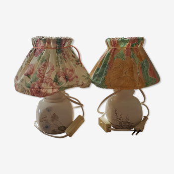 Paire de petite lampes vintage