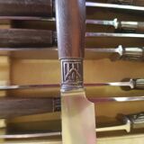 Set of 10 Art Deco knives in a case