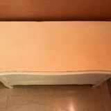 White wooden storage chest