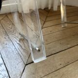 Vintage acrylic glass chair / armchair 1980s