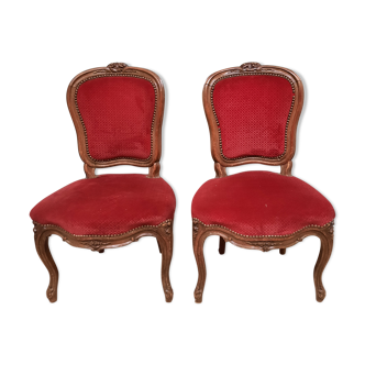 Pair of Louis XV style chairs