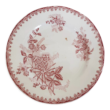 Assiette plate en faïence Amandinoise modèle Margot