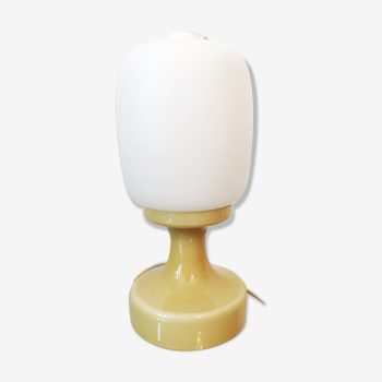 Yellow Glass Table Lamp by Ivan Jakes, 1960s