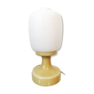 Yellow Glass Table Lamp by Ivan Jakes, 1960s