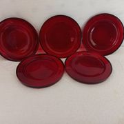 Dessous de bouteille, verre en verre bordeaux