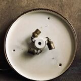 Antique luminaire glass and bronze house lucien gau