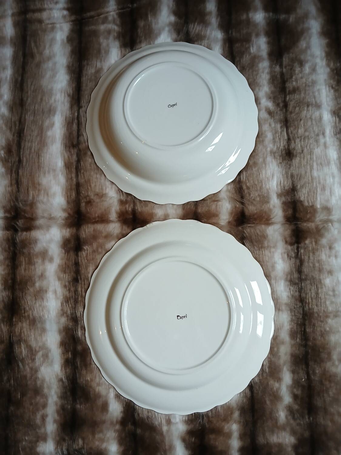 2 antique "Capri" plates