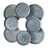 Vallauris glazed stoneware plates