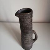 Signed ceramic pitcher vase