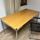 USM Haller desk in natural lacquered beech