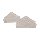 Pair of crystal serve holders