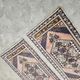 Set of 2 vintage handmade Turkish rugs 54x105 cm