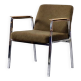 Vintage Mid-Century Modern German Brown Conference Chair from Drabert, 1970