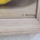 Oil painting still life with two lemons 1960 signed