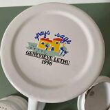 Enameled metal coffee maker “Pays sage” by Geneviève Lethu 1996