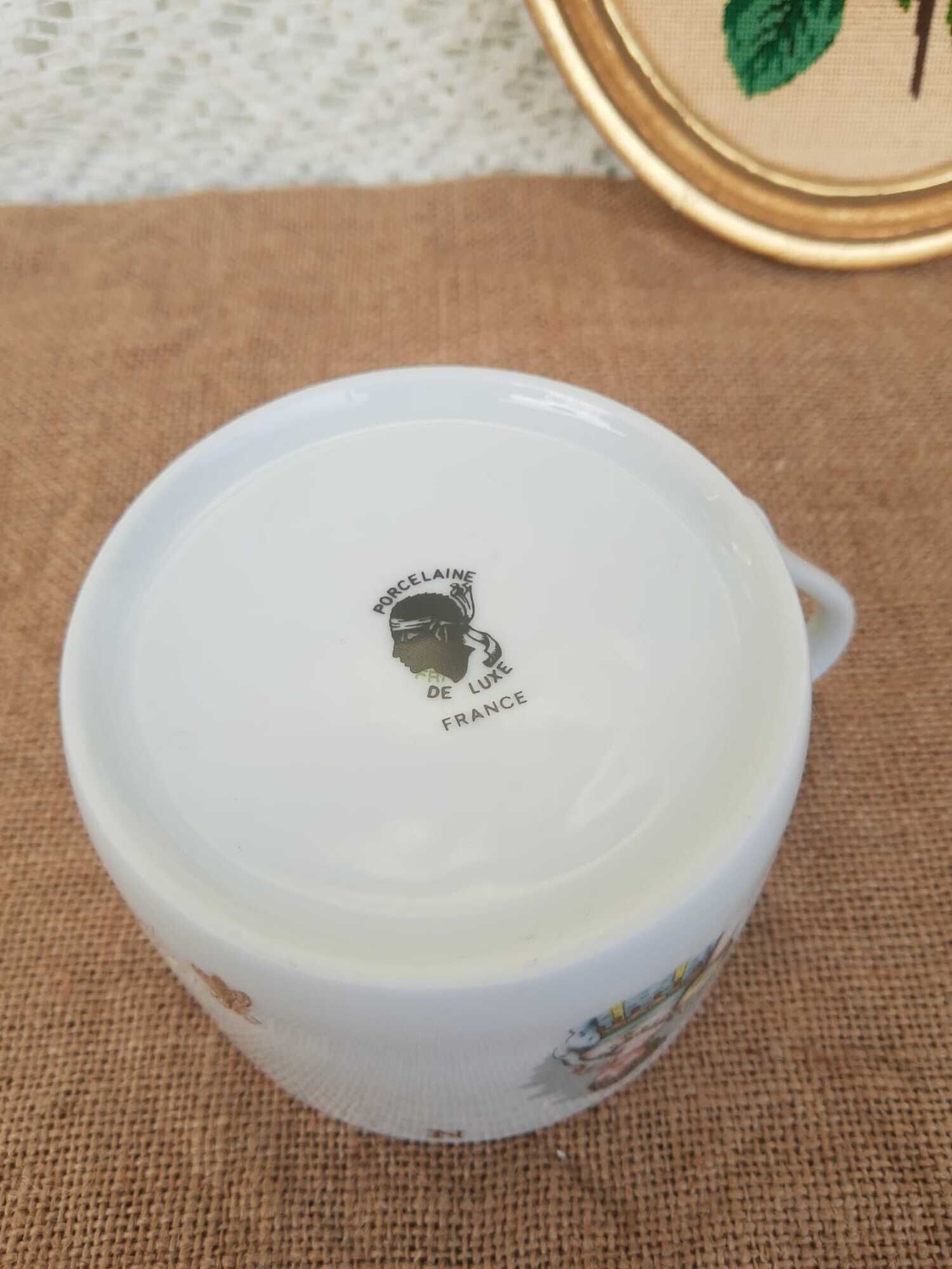 Napoleon and Josephine porcelain cup France