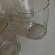 Set of 5 Baccarat modernist Ecailles water goblets