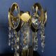 Pair of crystal lamps from the 80s