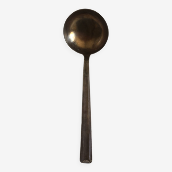 Large silver ladle