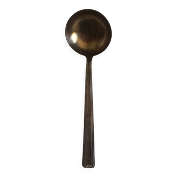 Large silver ladle