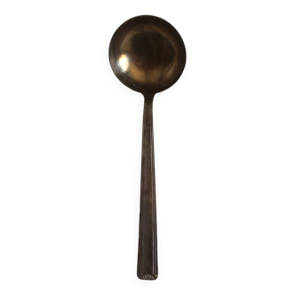 Large silver ladle