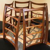 Set of 6 Scandinavian chairs in Teak "Lis" by Niels Koefoed, Circa 60's