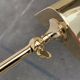 Vintage Hollywood Regency floor lamp in German brass by Florian Schulz.