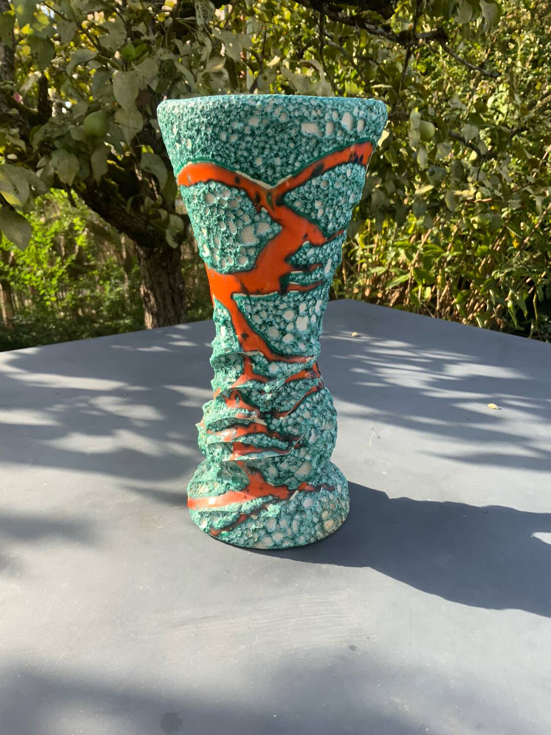 Fat lava vase Vallauris