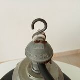 Vintage enamel industrial suspension Reflecto
