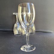 Red wine glasses
