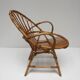 Fauteuil vintage rotin en osier