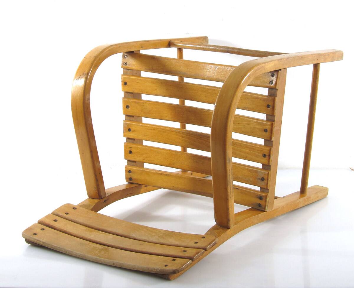 Mid-Century Vintage Wooden Children’s Chair – 1950s