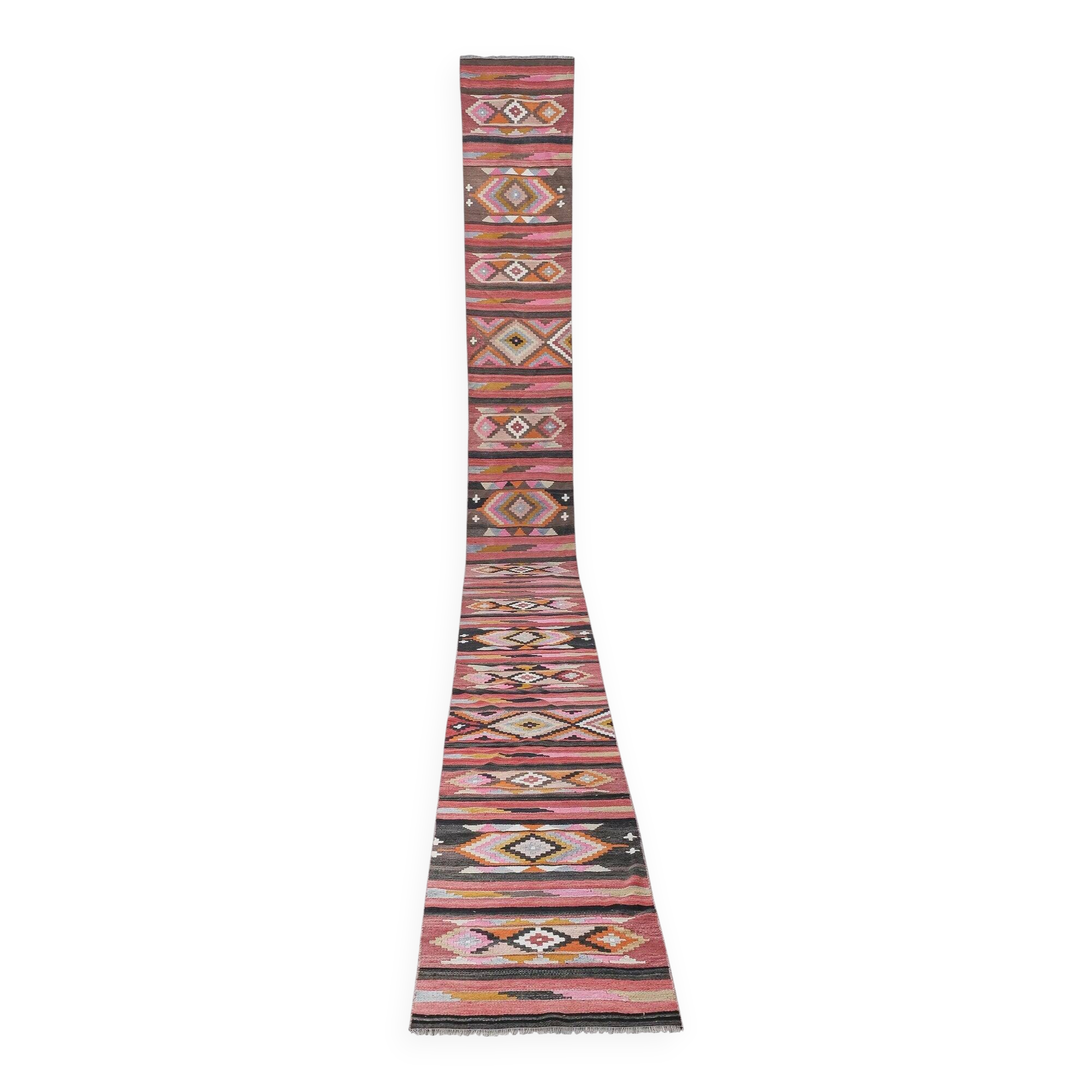 Vintage Turkish hallway rug 70x700 cm