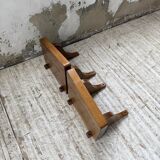 Pair of modernist constructivist wall-mounted bedside tables