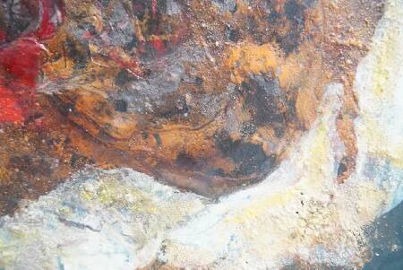 Jozef Mees, Large Abstract Oil on Board 1966
