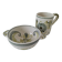 Duo HB Quimper “Camaïeu vert” – ear bowl & mug