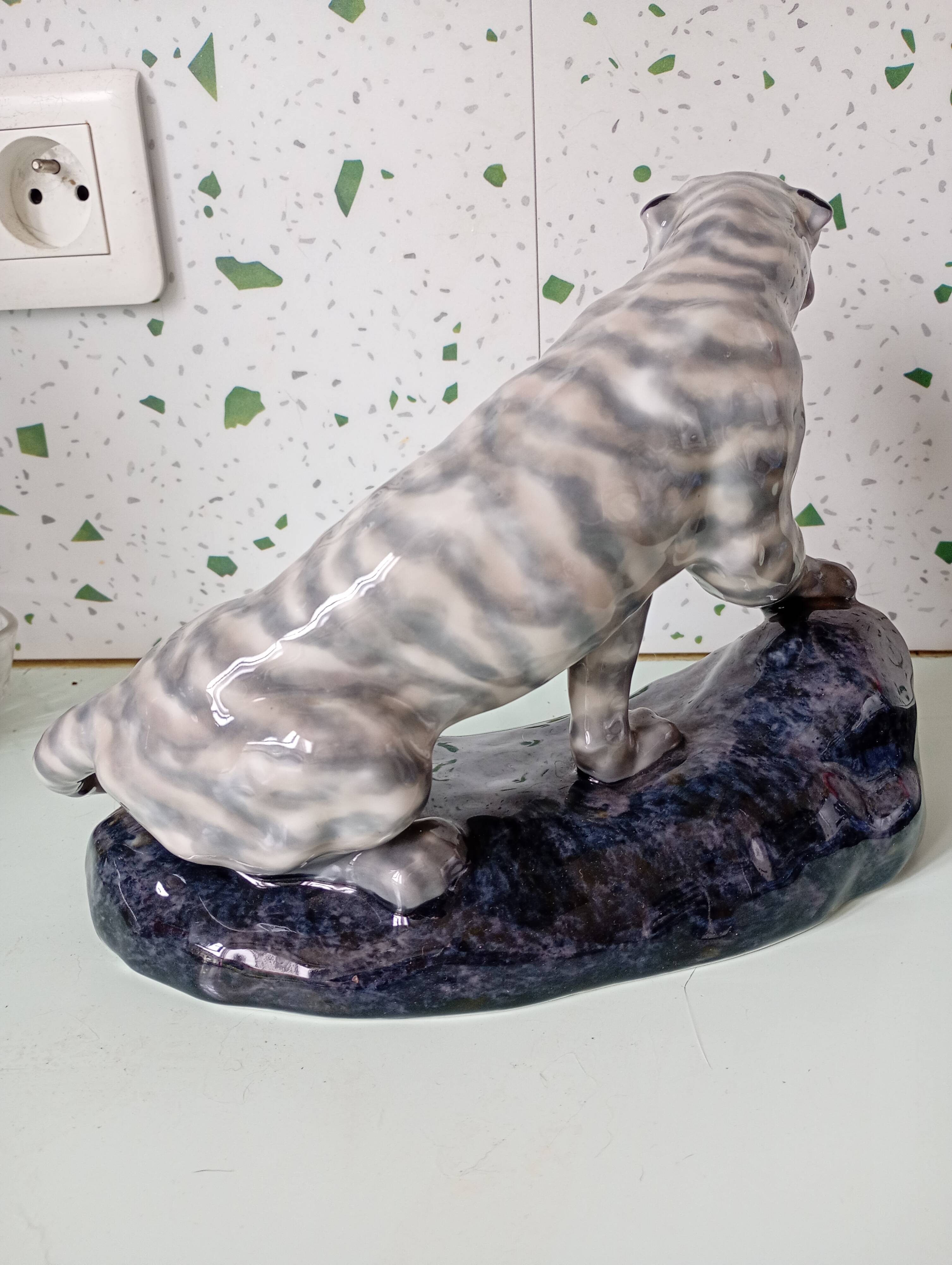 Roaring Tiger by Camille Tharaud: Art Deco Limoges Porcelain