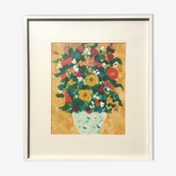 Pastel ' Bouquet of Flowers ' Vintage