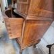Vintage curved slope secretary