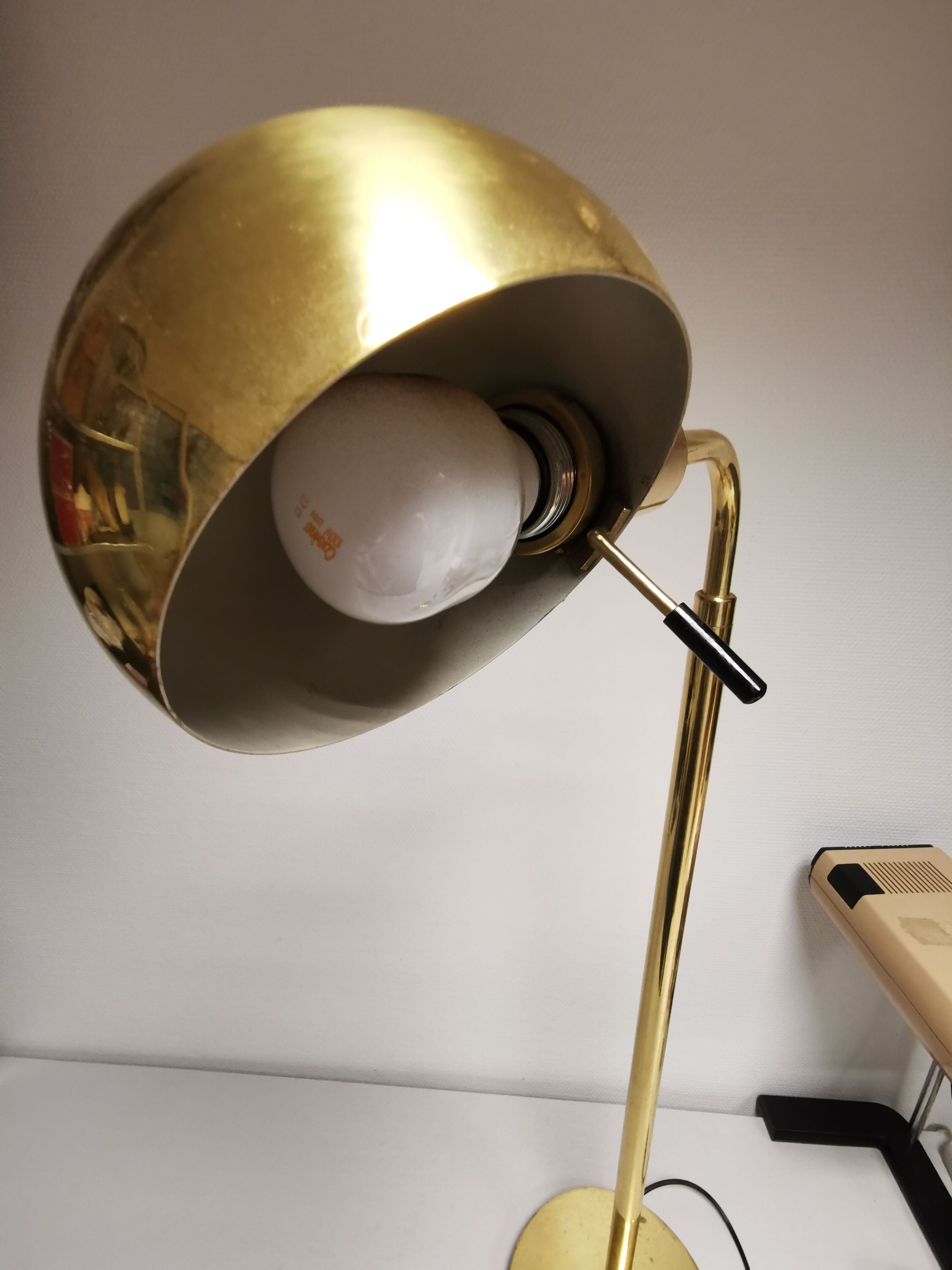 Adjustable brass floor lamp by Metalarte for Hansen, Spain, 1960s