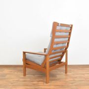 Mid-Century Danish Oak Armchair by Leif Alring for Madsen & Schubell, 1960s