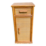 Rattan bedside table