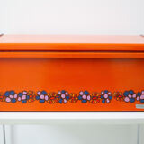 Vintage Brabantia (Holland) Orange Metal Bread Box