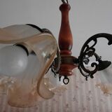Vintage 5-spoke chandelier