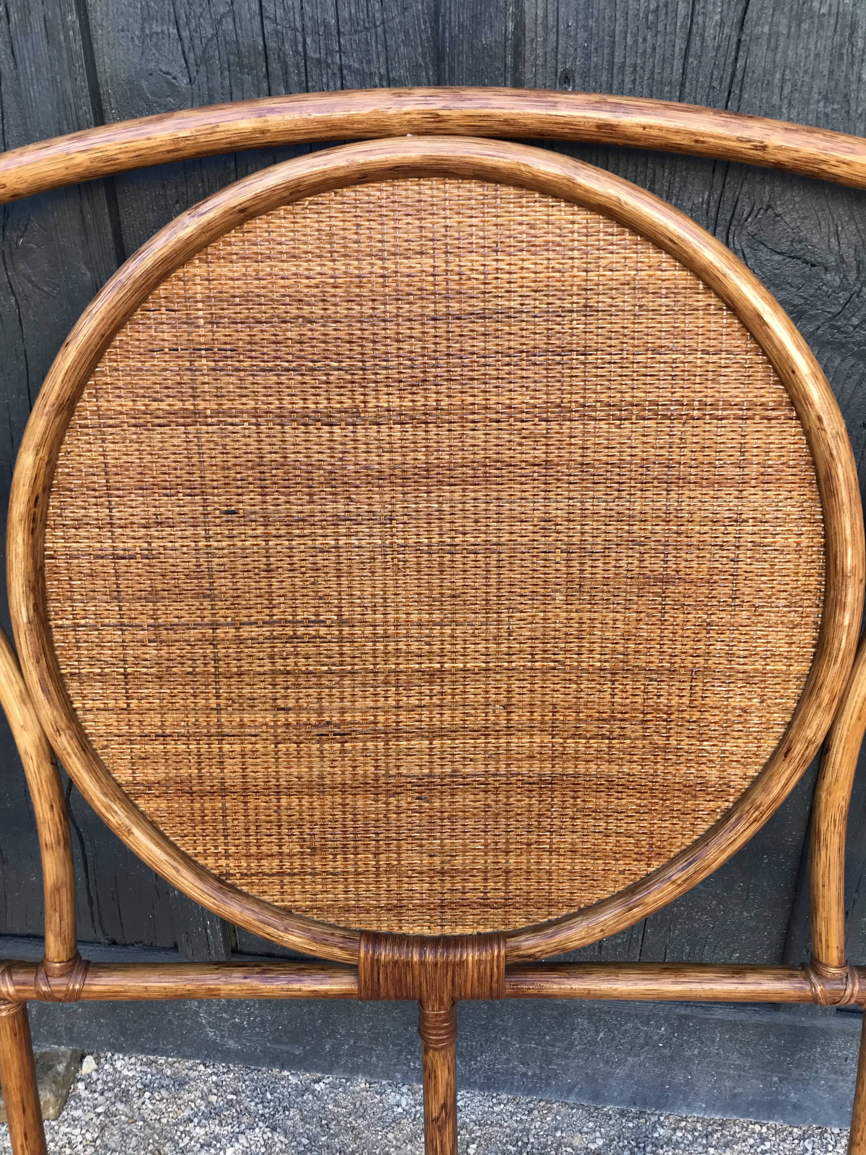 2 seater wicker bedhead