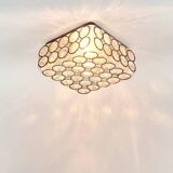 Pair of Mid-Century Modern Glass Ceiling Lights from Limburg, 1960s/1970s